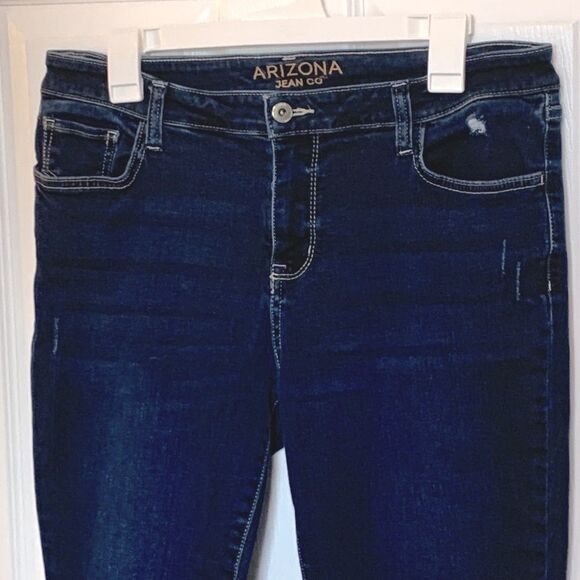 ARIZONA Jean Company | Dark Wash Women’s Stretch Denim Jeggings Jeans - Picture 6 of 11